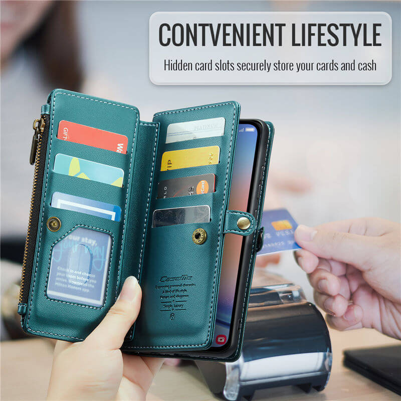 CaseMe Samsung Galaxy A34 5G Wallet RFID Blocking Crossbody Phone Case