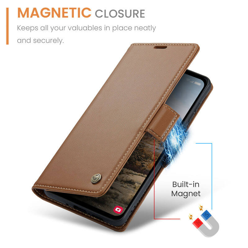 CaseMe Samsung Galaxy A35 Wallet RFID Blocking Case