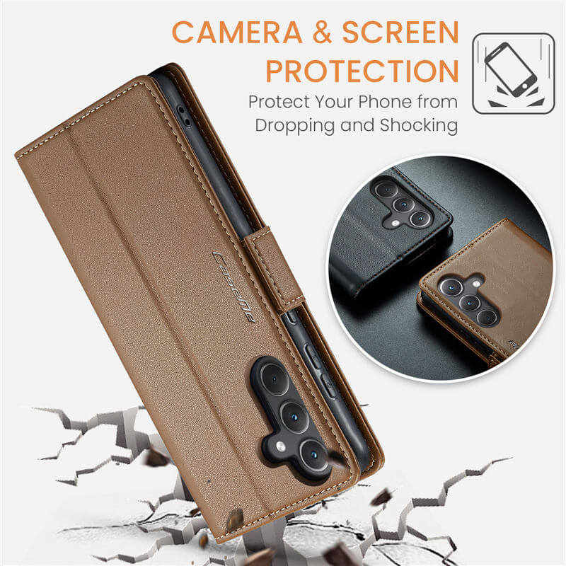 CaseMe Samsung Galaxy A35 Wallet RFID Blocking Case