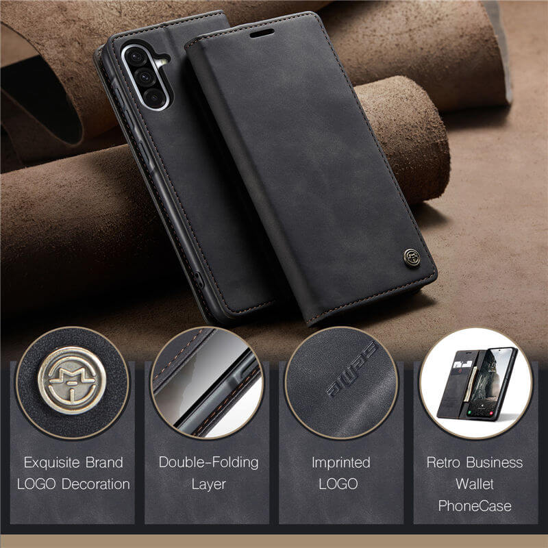 CaseMe Samsung Galaxy A56 5G Wallet Suede Leather Case