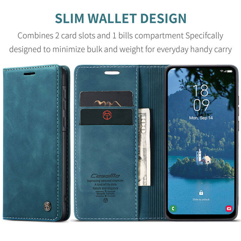 CaseMe Samsung Galaxy A56 5G Wallet Suede Leather Case