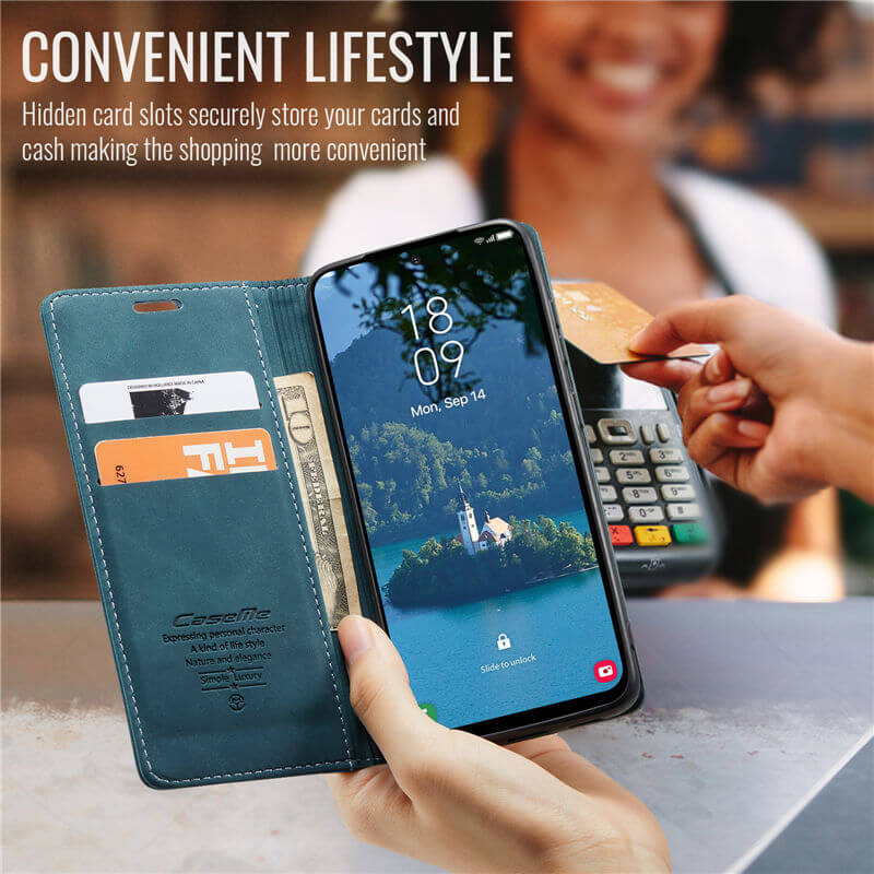 CaseMe Samsung Galaxy A56 5G Wallet Suede Leather Case