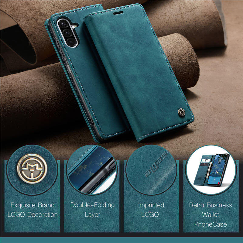 CaseMe Samsung Galaxy A56 5G Wallet Suede Leather Case