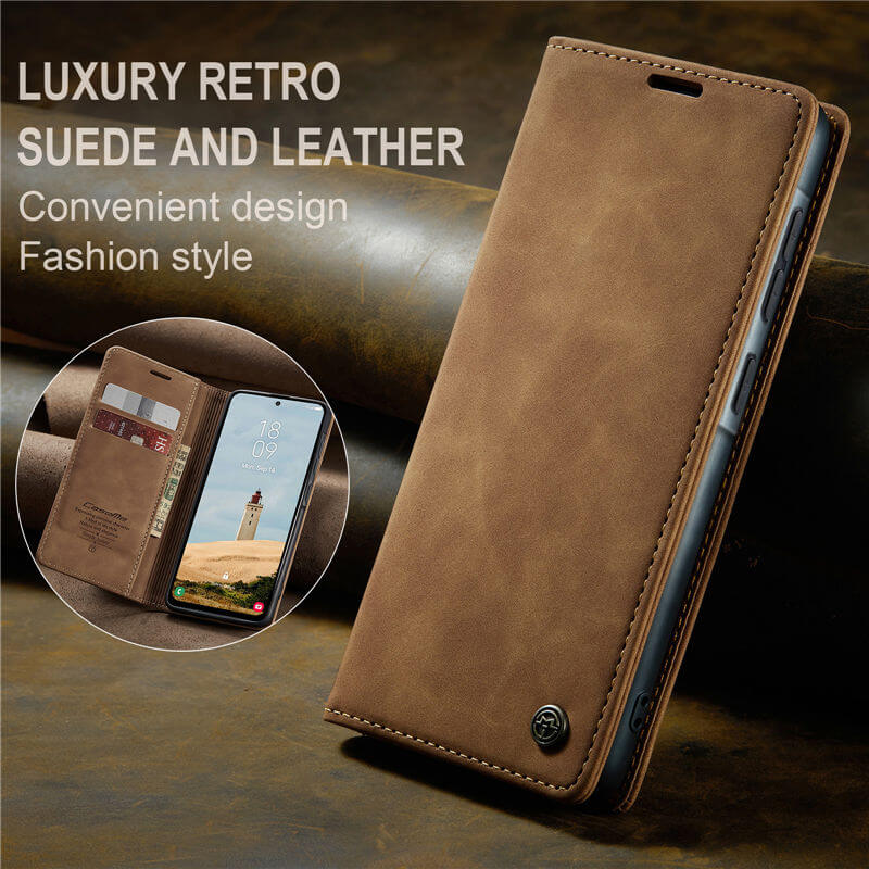 CaseMe Samsung Galaxy A56 5G Wallet Suede Leather Case