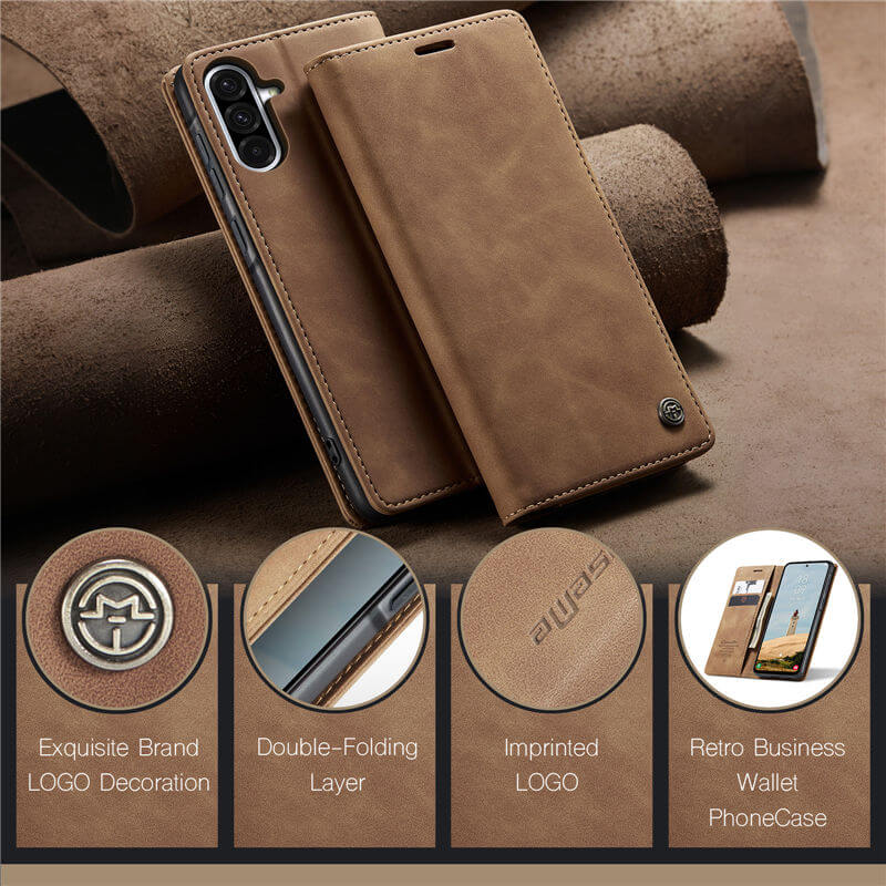 CaseMe Samsung Galaxy A56 5G Wallet Suede Leather Case