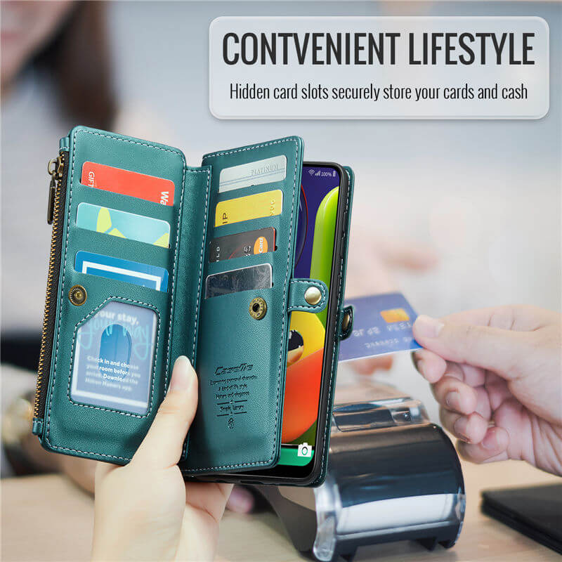 CaseMe Samsung Galaxy A50 Wallet RFID Blocking Crossbody Phone Case