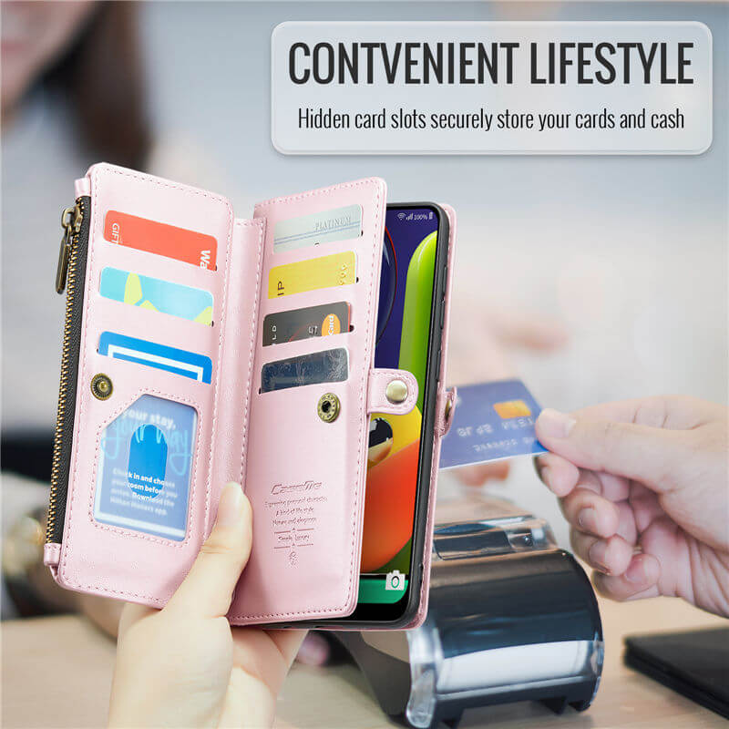 CaseMe Samsung Galaxy A50 Wallet RFID Blocking Crossbody Phone Case