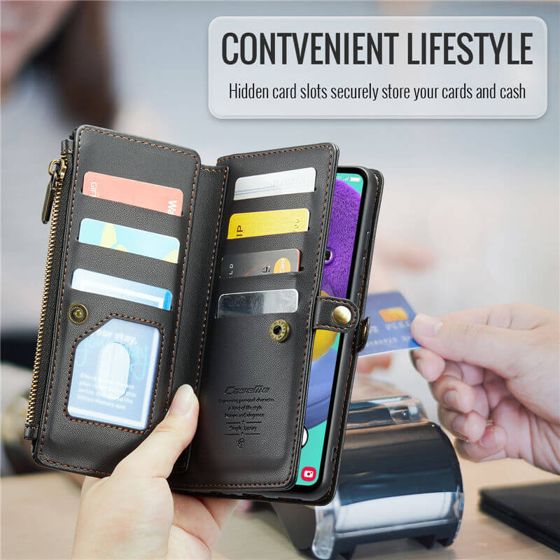 CaseMe Samsung Galaxy A51 4G Wallet RFID Blocking Crossbody Phone Case