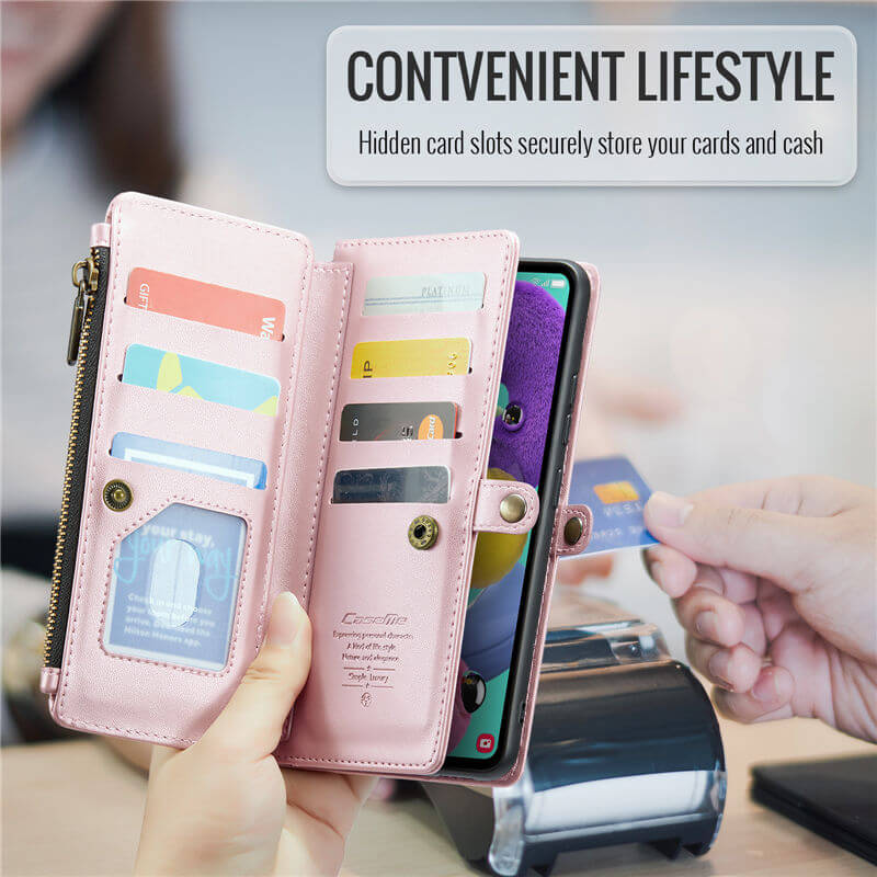 CaseMe Samsung Galaxy A51 4G Wallet RFID Blocking Crossbody Phone Case