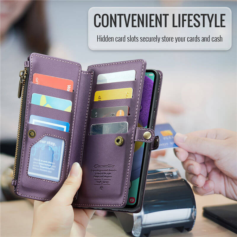 CaseMe Samsung Galaxy A51 4G Wallet RFID Blocking Crossbody Phone Case