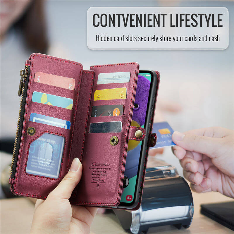 CaseMe Samsung Galaxy A51 4G Wallet RFID Blocking Crossbody Phone Case