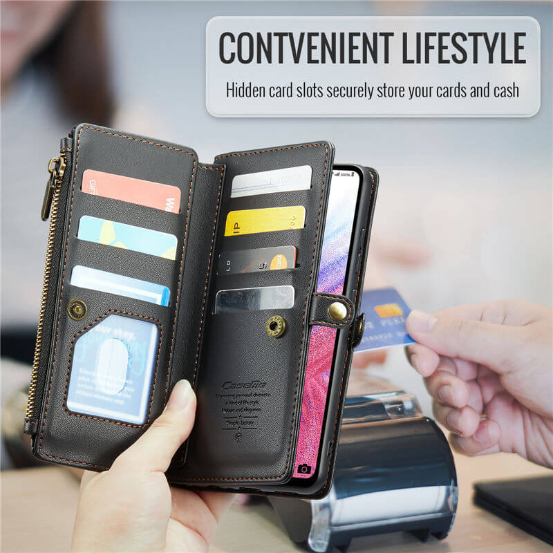 CaseMe Samsung Galaxy A53 5G Wallet RFID Blocking Crossbody Phone Case