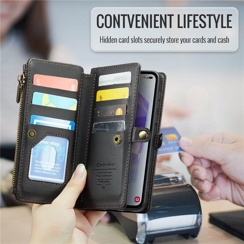 CaseMe Samsung Galaxy A55 Wallet RFID Blocking Crossbody Phone Case