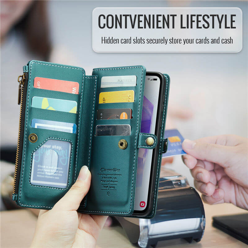 CaseMe Samsung Galaxy A55 Wallet RFID Blocking Crossbody Phone Case