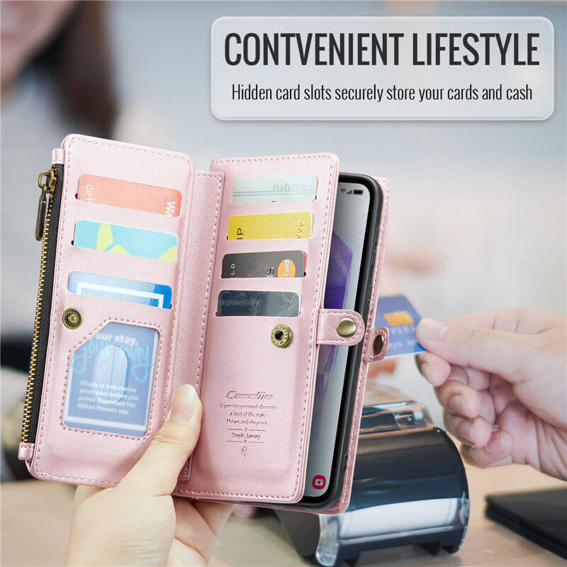 CaseMe Samsung Galaxy A55 Wallet RFID Blocking Crossbody Phone Case