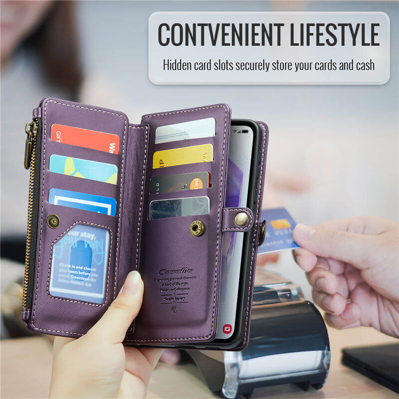 CaseMe Samsung Galaxy A55 Wallet RFID Blocking Crossbody Phone Case