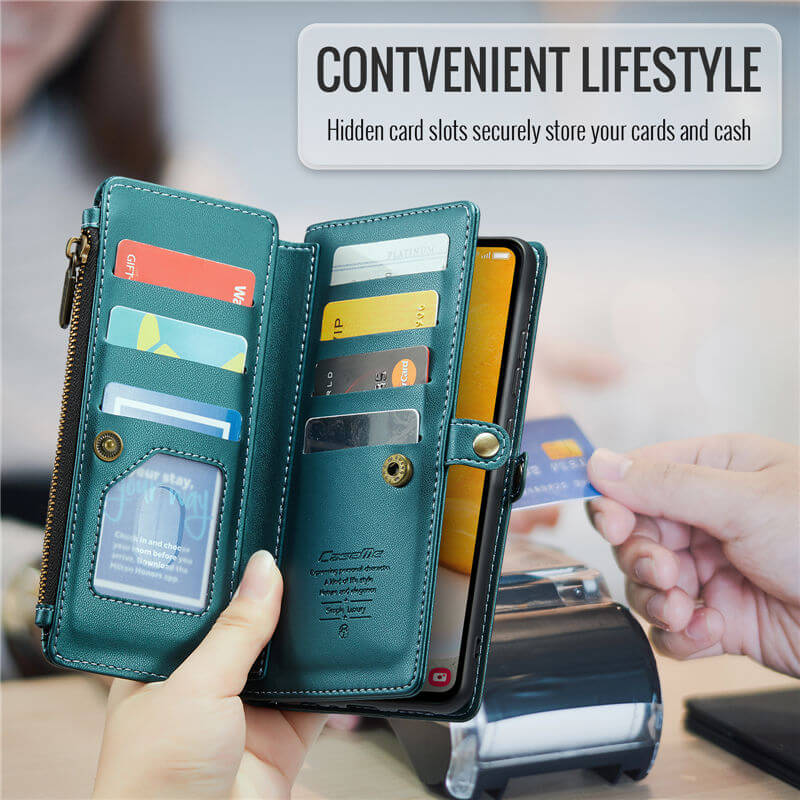 CaseMe Samsung Galaxy A72 Wallet RFID Blocking Crossbody Phone Case