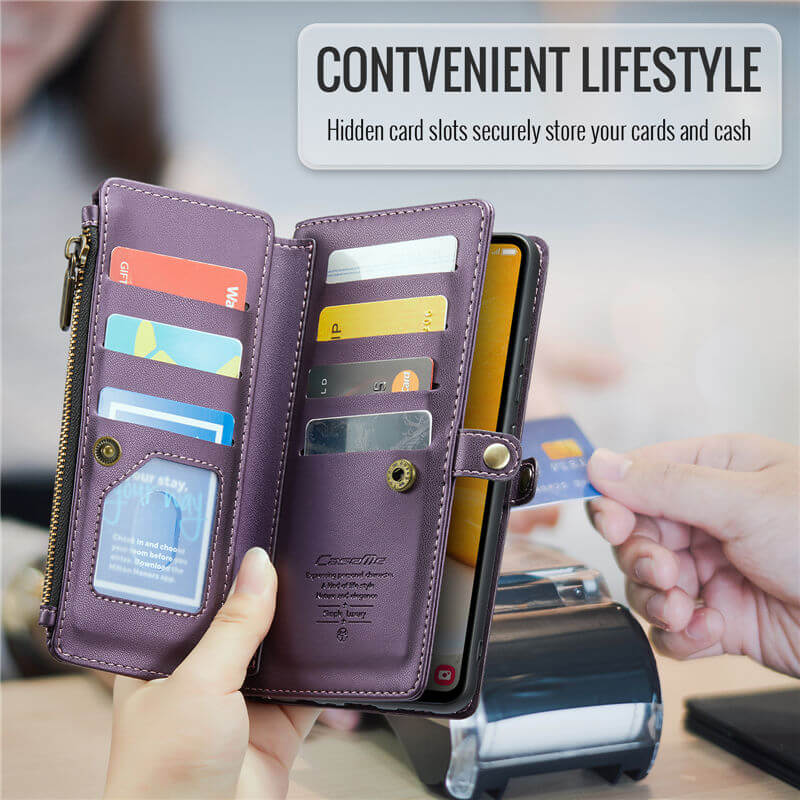 CaseMe Samsung Galaxy A72 Wallet RFID Blocking Crossbody Phone Case