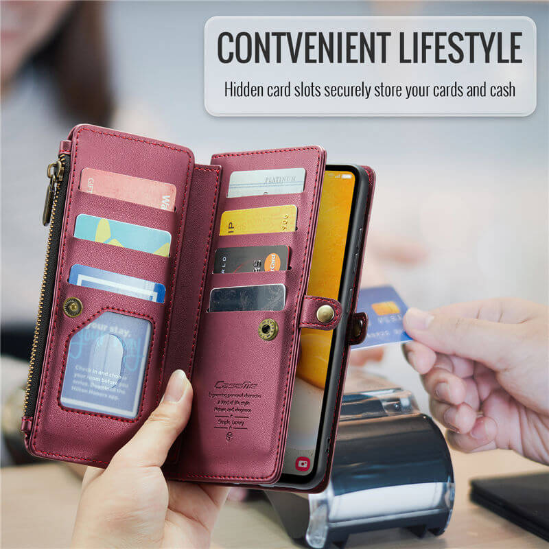 CaseMe Samsung Galaxy A72 Wallet RFID Blocking Crossbody Phone Case