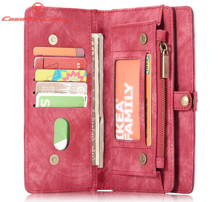 CaseMe Samsung Galaxy Note 9 Zipper Wallet Magnetic Detachable 2 in 1 Folio Case