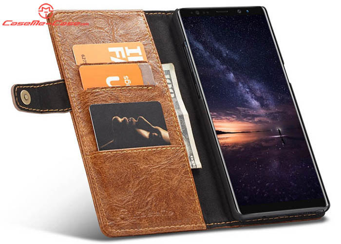 CaseMe Samsung Galaxy Note 9 Retro Card Slots Wallet Leather Case