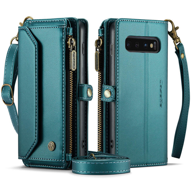 CaseMe Samsung Galaxy S10 Wallet RFID Blocking Crossbody Phone Case