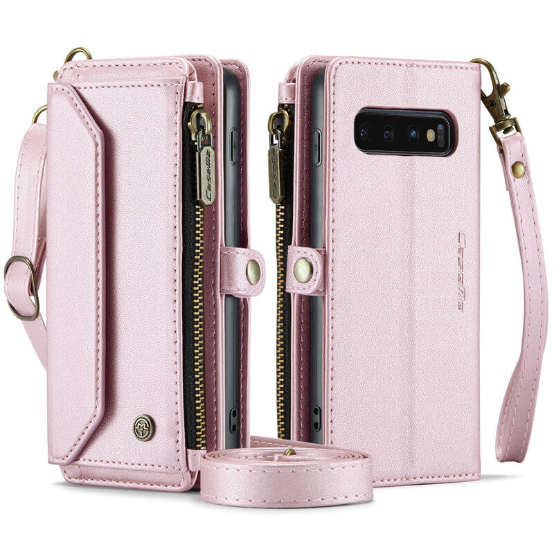 CaseMe Samsung Galaxy S10 Wallet RFID Blocking Crossbody Phone Case