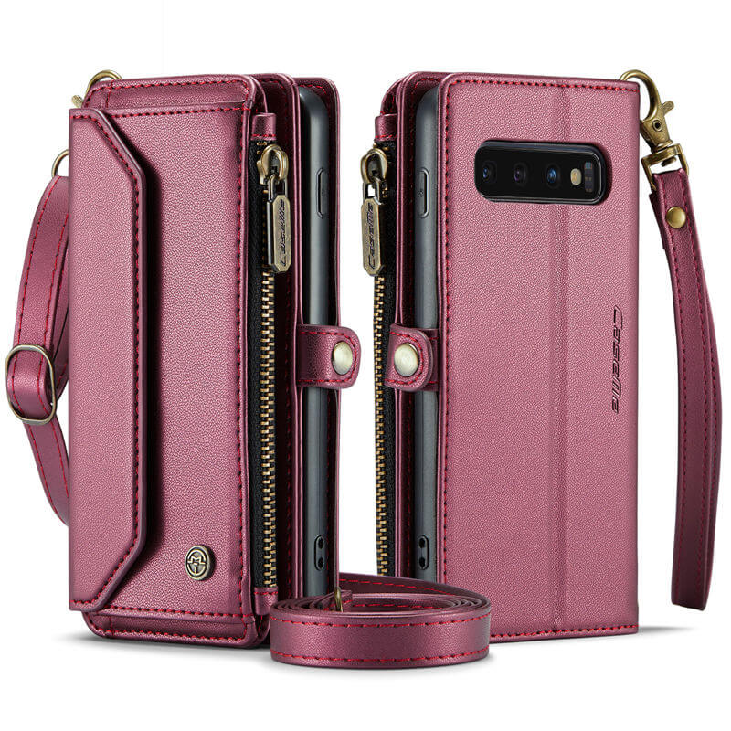 CaseMe Samsung Galaxy S10 Wallet RFID Blocking Crossbody Phone Case