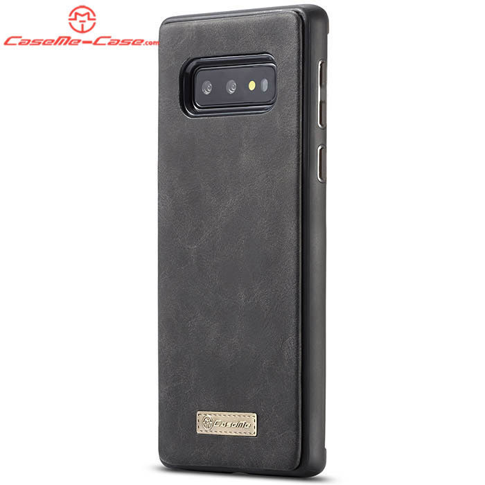 CaseMe Samsung Galaxy S10e Zipper Wallet Magnetic Detachable 2 in 1 Folio Flip Case