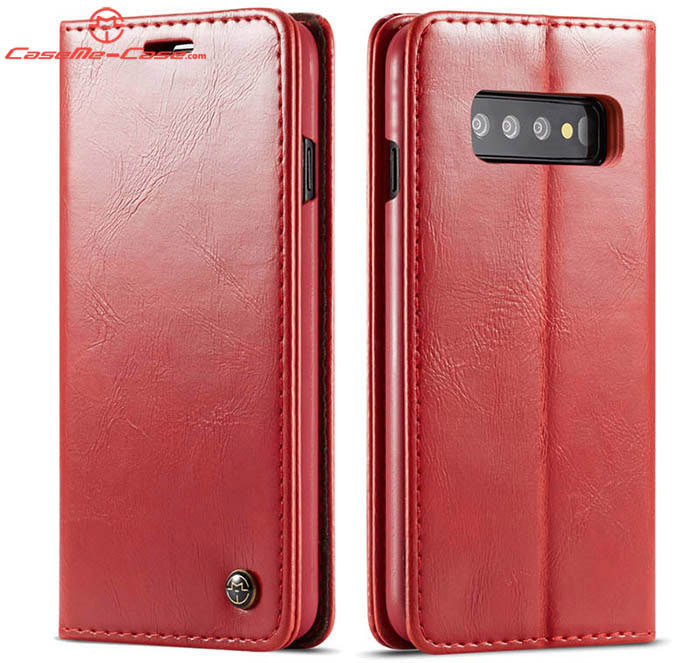 CaseMe Samsung Galaxy S10 Wallet Magnetic Flip Stand Leather Case