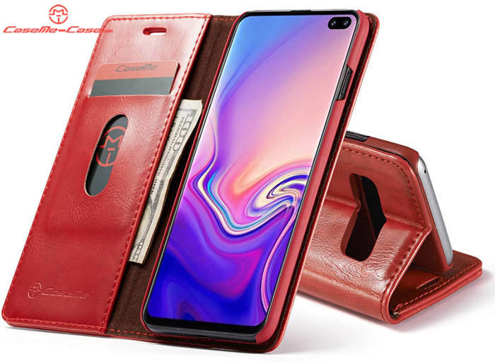 CaseMe Samsung Galaxy S10 Wallet Magnetic Flip Stand Leather Case