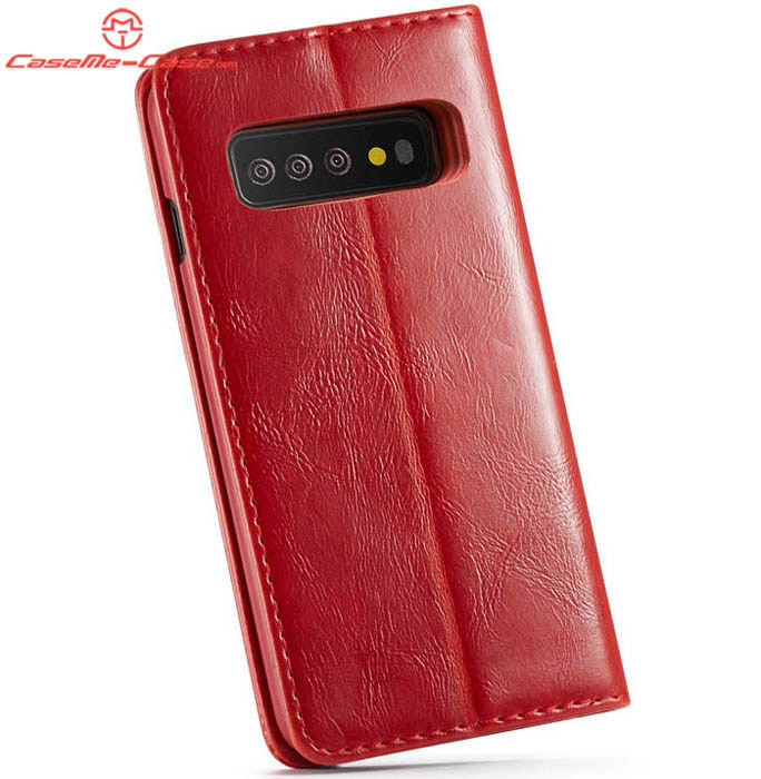 CaseMe Samsung Galaxy S10 Wallet Magnetic Flip Stand Leather Case