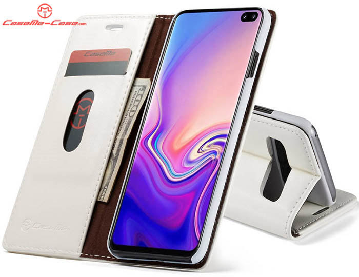 CaseMe Samsung Galaxy S10 Plus Wallet Magnetic Flip Stand Leather Case