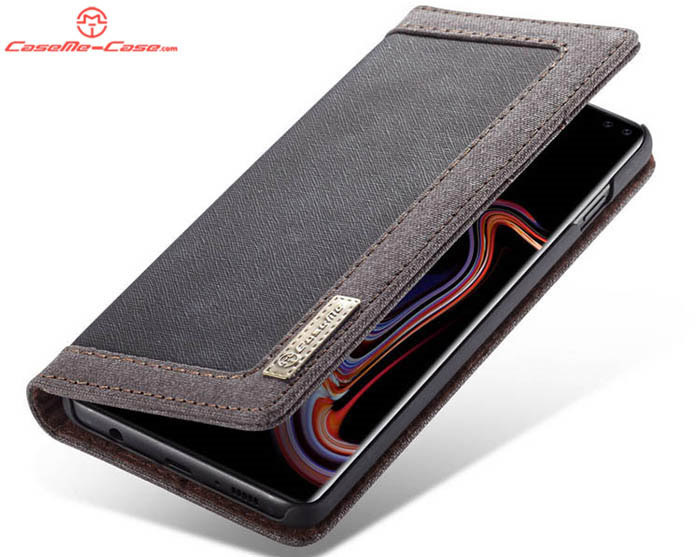 CaseMe Samsung Galaxy S10 Canvas Magnetic Flip Wallet Leather Case