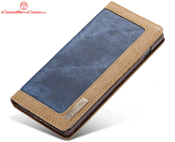 CaseMe Samsung Galaxy S10 Canvas Magnetic Flip Wallet Leather Case