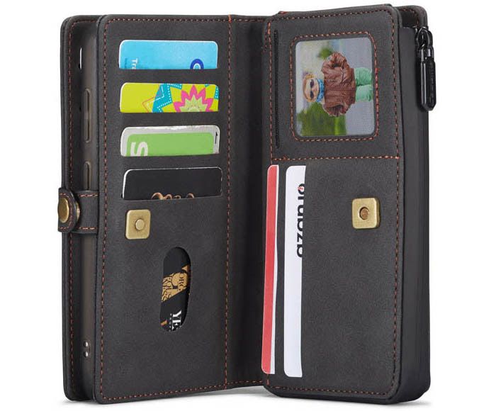 CaseMe Samsung Galaxy S20 Luxury Multi-Functional Zipper Wallet Magnetic Detachable 2 in 1 Folio Case