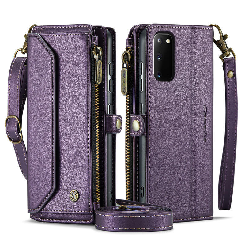 CaseMe Samsung Galaxy S20 Wallet RFID Blocking Crossbody Phone Case