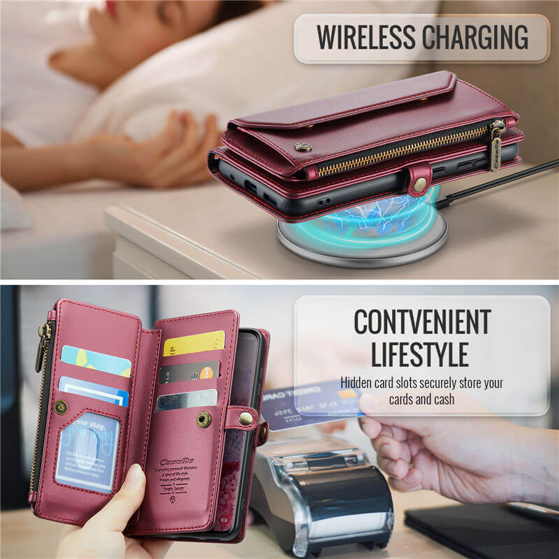 CaseMe Samsung Galaxy S20 Wallet RFID Blocking Crossbody Phone Case