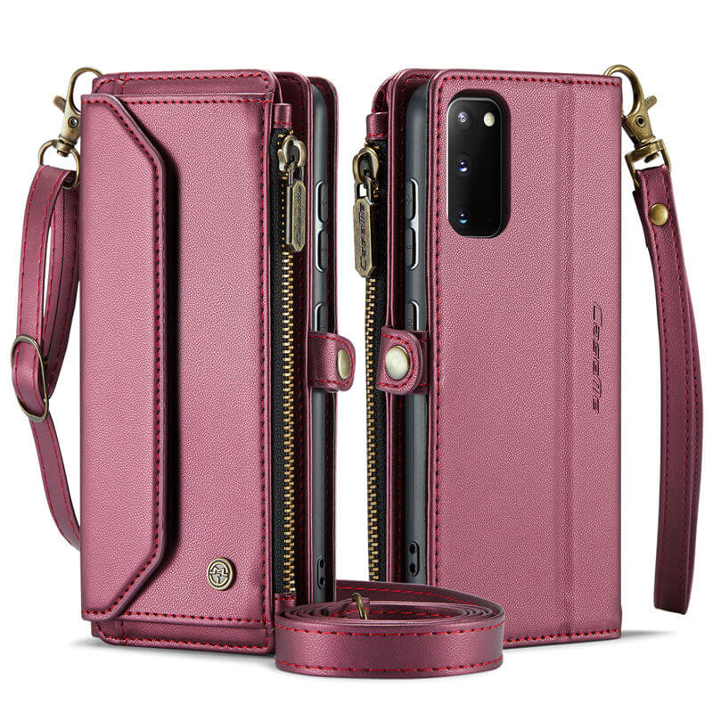 CaseMe Samsung Galaxy S20 Wallet RFID Blocking Crossbody Phone Case