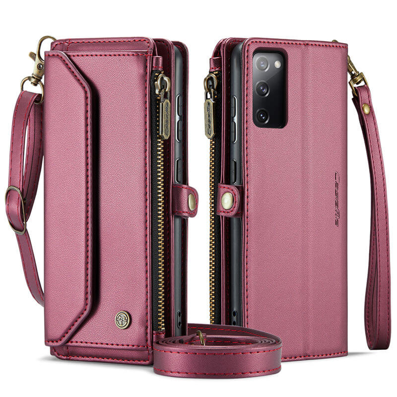 CaseMe Samsung Galaxy S20 FE Wallet RFID Blocking Crossbody Phone Case