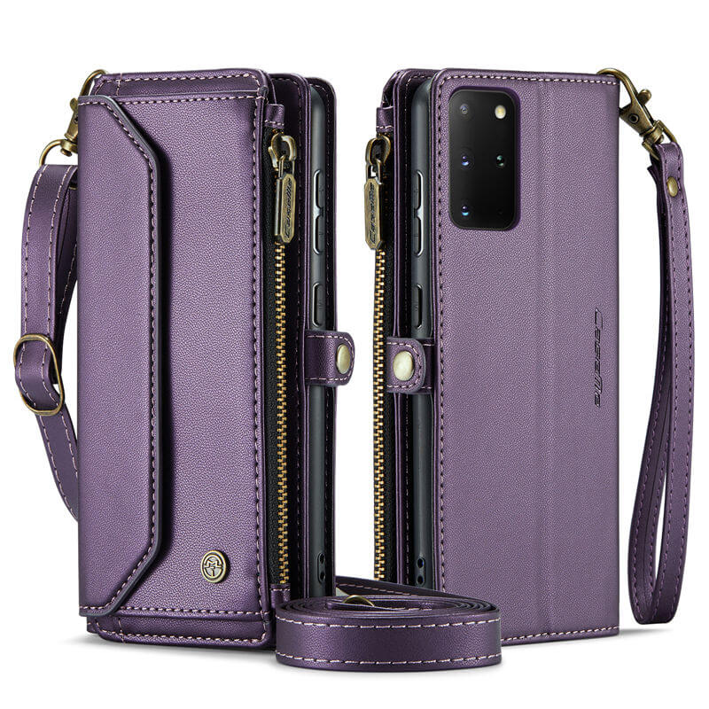 CaseMe Samsung Galaxy S20 Plus Wallet RFID Blocking Crossbody Phone Case