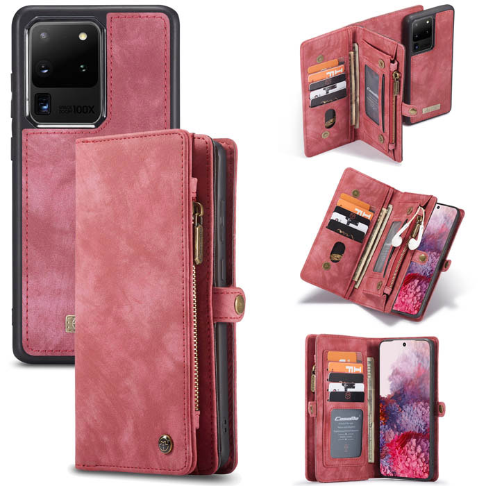 CaseMe Samsung Galaxy S20 Ultra Multi Slot Wallet Case Coffee