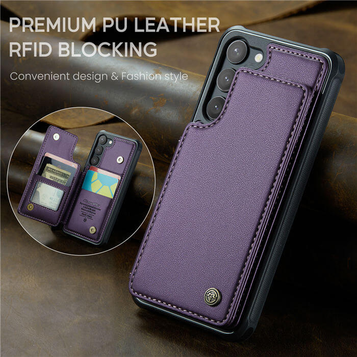 CaseMe Samsung Galaxy S23 RFID Blocking Card Holder Case