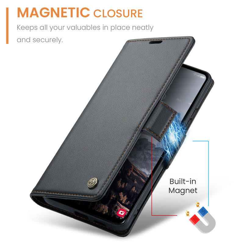 CaseMe Samsung Galaxy S24 FE Wallet RFID Blocking Case