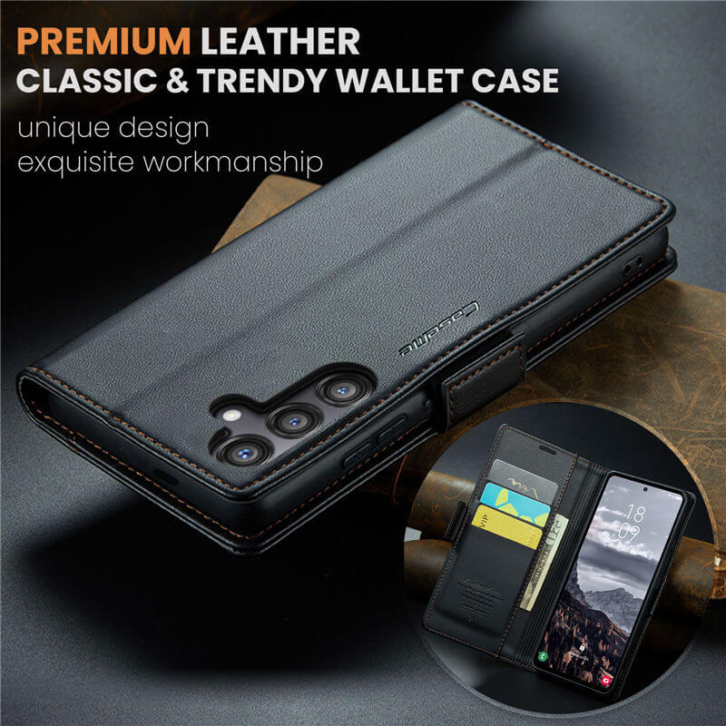 CaseMe Samsung Galaxy S24 FE Wallet RFID Blocking Case