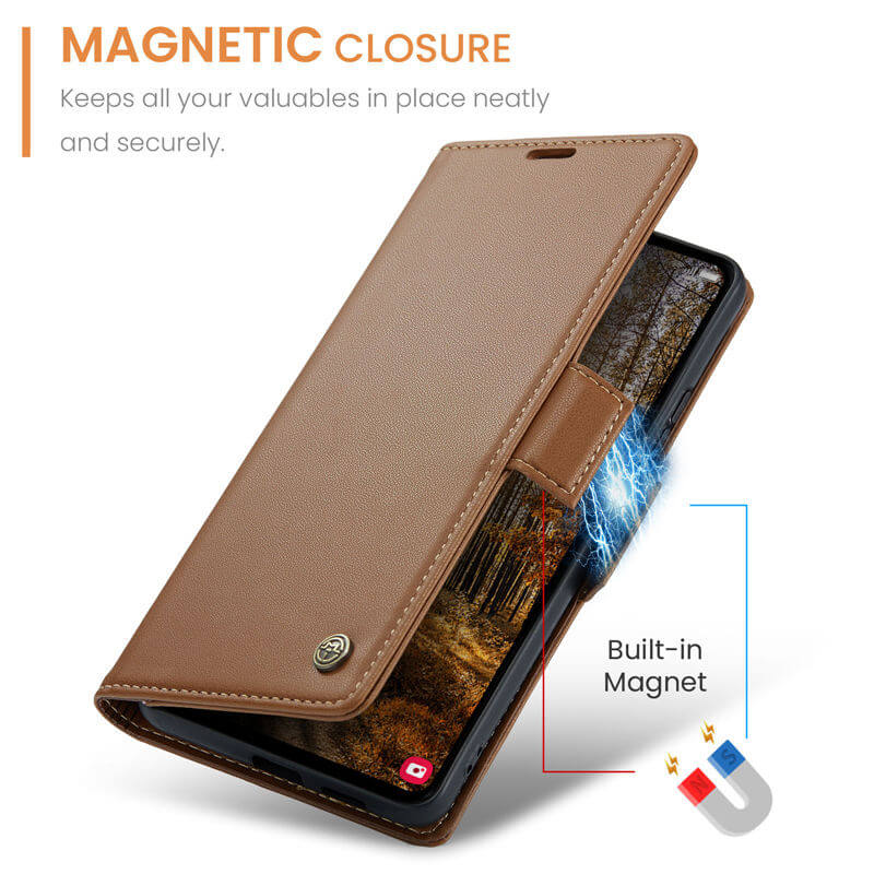 CaseMe Samsung Galaxy S24 FE Wallet RFID Blocking Case