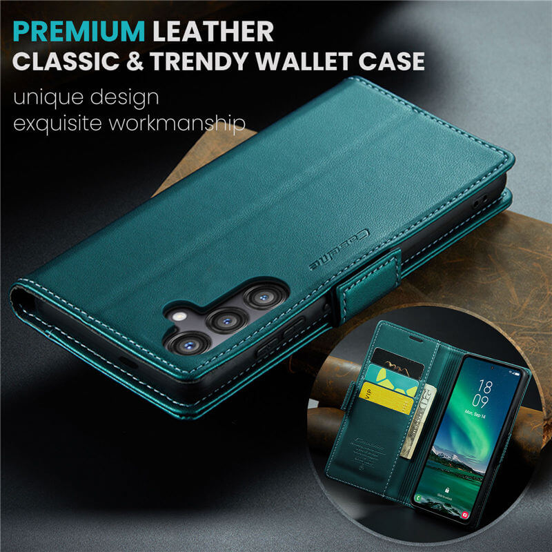 CaseMe Samsung Galaxy S24 FE Wallet RFID Blocking Case