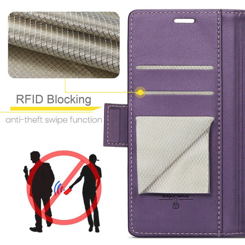 CaseMe Samsung Galaxy S24 FE Wallet RFID Blocking Case