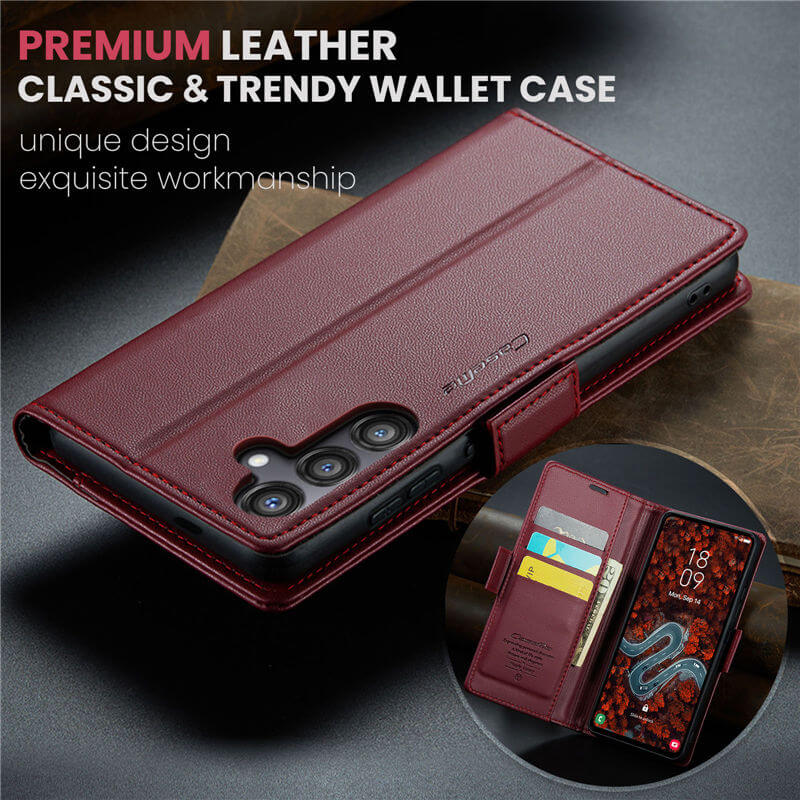 CaseMe Samsung Galaxy S24 FE Wallet RFID Blocking Case