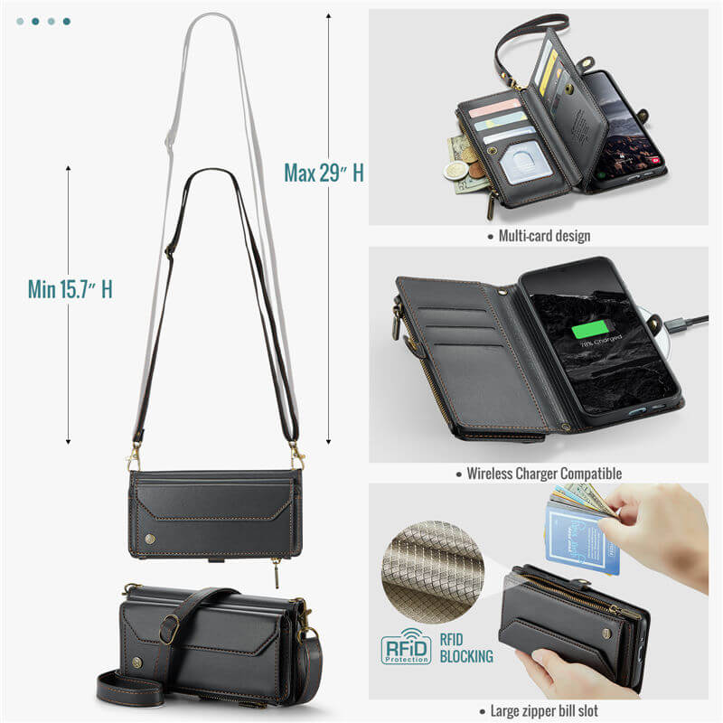 CaseMe Samsung Galaxy S24 FE Wallet RFID Blocking Case